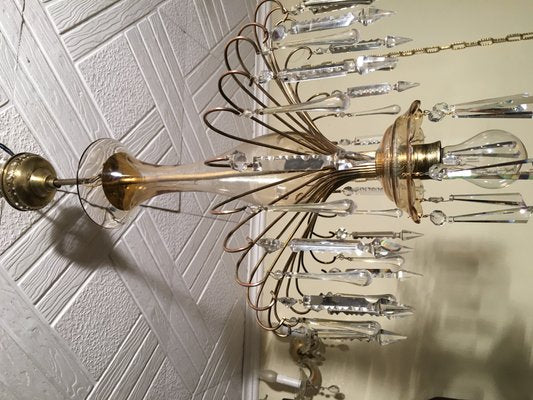 Glass Chandelier, 1970s-WQQ-802880