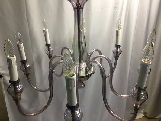 Glass Chandelier, 1970s-WQQ-795893