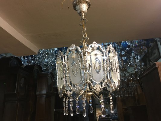 Glass Chandelier, 1970s-WQQ-1033654