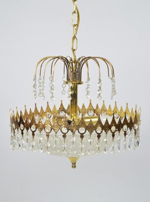 Glass Chandelier, Germany, 1970s-NXX-2027911