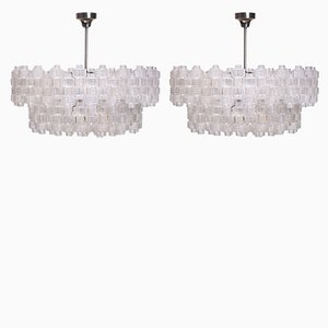 Glass Chandeliers by Gert Nyström, 1950s, Set of 2-QU-1743304