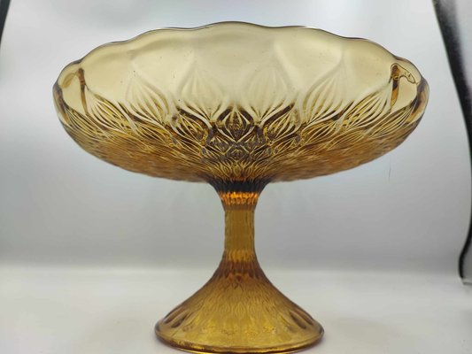 Glass Confectionary Bowl on Foot, 1970s-CAQ-1407588