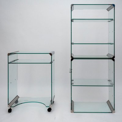 Glass Desk by Pierangelo Gallotti for Gallotti & Radice, Italy, 1980s-PMQ-1427909