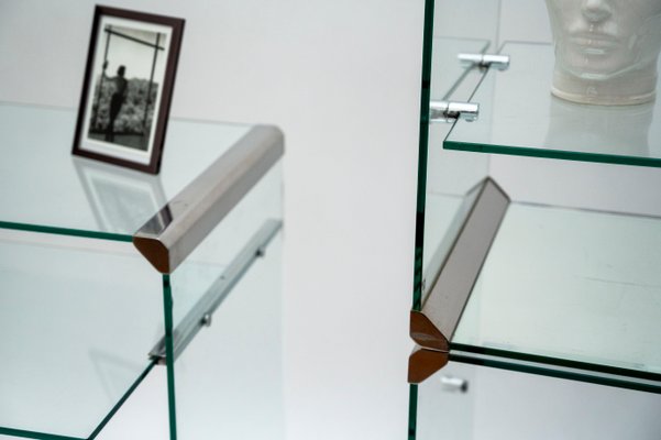 Glass Desk by Pierangelo Gallotti for Gallotti & Radice, Italy, 1980s-PMQ-1427909