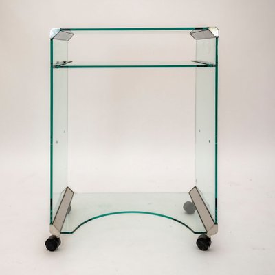 Glass Desk by Pierangelo Gallotti for Gallotti & Radice, Italy, 1980s-PMQ-1427909