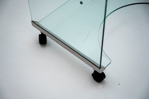 Glass Desk by Pierangelo Gallotti for Gallotti & Radice, Italy, 1980s-PMQ-1427909