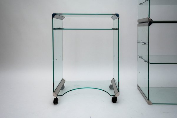 Glass Desk by Pierangelo Gallotti for Gallotti & Radice, Italy, 1980s-PMQ-1427909