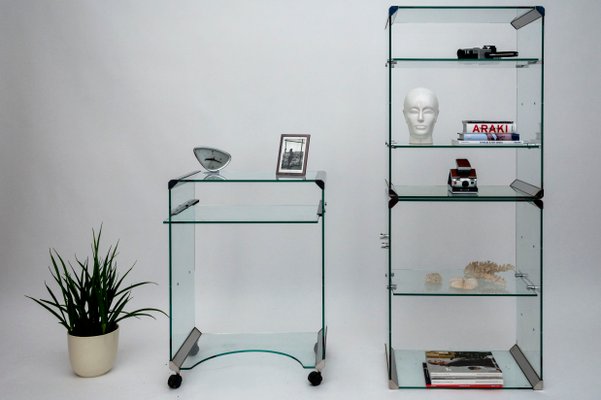 Glass Desk by Pierangelo Gallotti for Gallotti & Radice, Italy, 1980s-PMQ-1427909