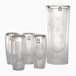 Glass Drink Set from Ichendorf, 1970s, Set of 5-GKB-840747