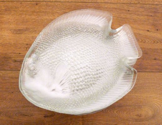 Glass Fish Plates by Arcoroc Arc, 1970s, Set of 12-RNR-1285552