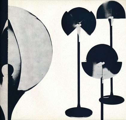 Glass Floor Lamp with Adjustable Shade by Konsztandinidisz Iraklisz, 1960s-UWE-787343