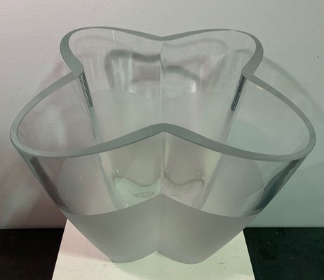 Glass Flower-Shaped Bowl, 1970s-IKW-799433