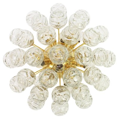 Glass Flush Mount Snowballs from Doria, Germany, 1970s-UGR-1085916