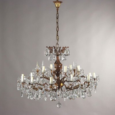 Glass Gilded Bronze Chandelier-VMM-2035080