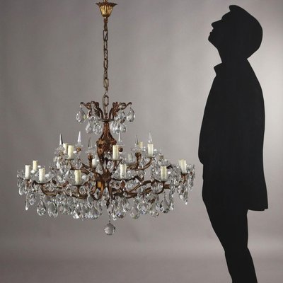 Glass Gilded Bronze Chandelier-VMM-2035080