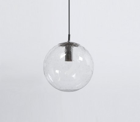 Glass Globe Bubble Teardrop Pendant Lamp by Raak, 1960s-XT-1403165