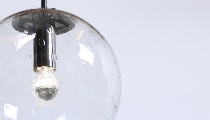 Glass Globe Bubble Teardrop Pendant Lamp by Raak, 1960s-XT-1403165