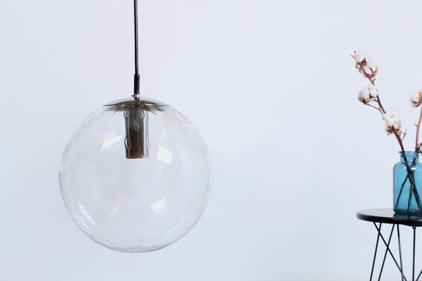 Glass Globe Bubble Teardrop Pendant Lamp by Raak, 1960s-XT-1403165