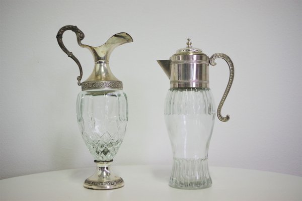 Glass Jugs, 1960s, Set of 4-KNM-938352