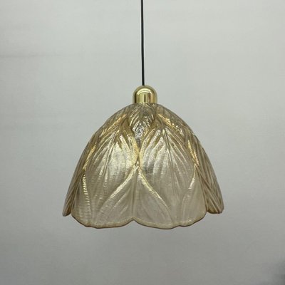 Glass Leaf Hanging Lamp from Peill & Putzer, 1970s-BGP-1798439