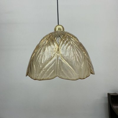 Glass Leaf Hanging Lamp from Peill & Putzer, 1970s-BGP-1798439