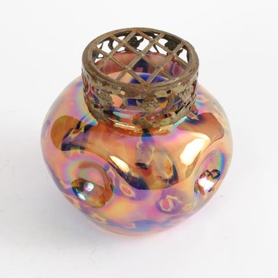 Glass Millefiori Vase from Wilhelm Kralik Sohn, 1920s-IXK-547196