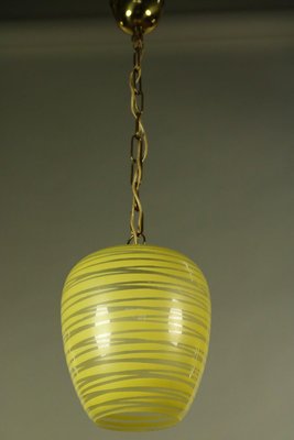 Glass Pendant Lamp, 1950s-FUP-582670