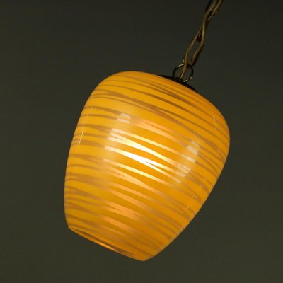 Glass Pendant Lamp, 1950s-FUP-582670