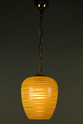 Glass Pendant Lamp, 1950s-FUP-582670