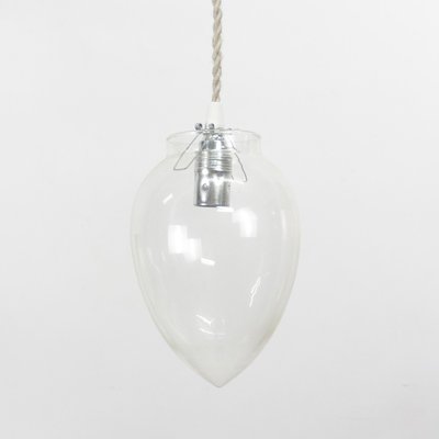 Glass Pendant Lamp, 1960s-CQZ-655851