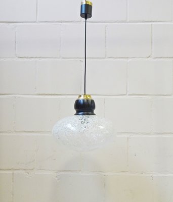 Glass Pendant Lamp, 1960s-POM-574198