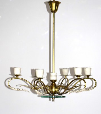 Glass Pendant Lamp by Pietro Chiesa for Fontana Arte, 1930s-VA-1703907