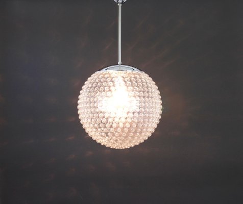 Glass Pendant Lamp by Rolf Krüger for Staff, Germany, 1970s-UGR-1086264