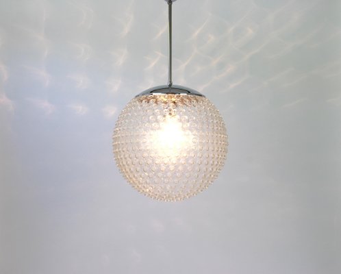 Glass Pendant Lamp by Rolf Krüger for Staff, Germany, 1970s-UGR-1086264