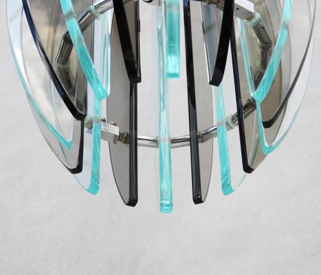 Glass Pendant Lamp from Veca, Italy, 1970s-JUA-981771