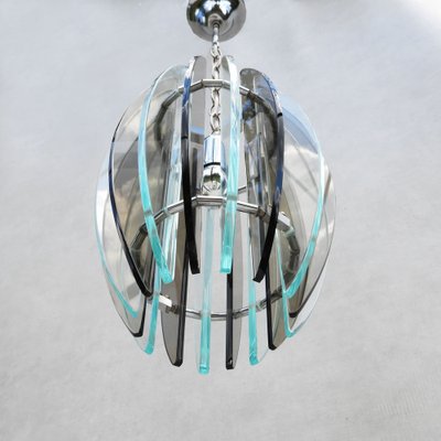 Glass Pendant Lamp from Veca, Italy, 1970s-JUA-981771