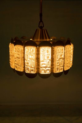 Glass Pendant Lamp from Vitrika, 1960s-HGA-572017