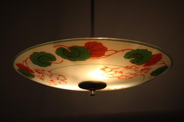 Glass Pendant Lamp from Zukov, 1980s-TZ-592133