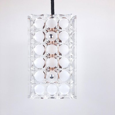 Glass Pendant Lamp, Italy, 1970s-WQC-843050