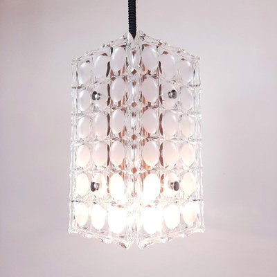 Glass Pendant Lamp, Italy, 1970s-WQC-843050