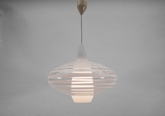 Glass Pendant Light Bari by Aloys F. Gangkofner for Peill & Putzler, 1950s-KQB-1438391