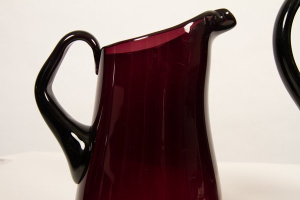 Glass Pitchers by Per Lütken for Holmegaard, 1950s, Set of 3-WIX-550352