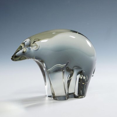 Glass Sculpture of an Ice Bear attributed to Livio Seguso, 1970s-KJP-2036585