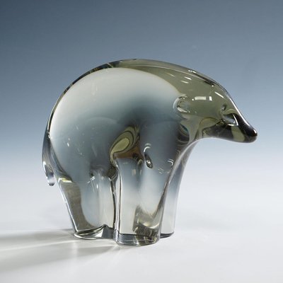 Glass Sculpture of an Ice Bear attributed to Livio Seguso, 1970s-KJP-2036585