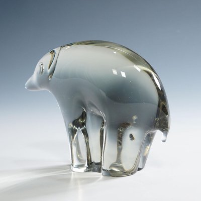 Glass Sculpture of an Ice Bear attributed to Livio Seguso, 1970s-KJP-2036585