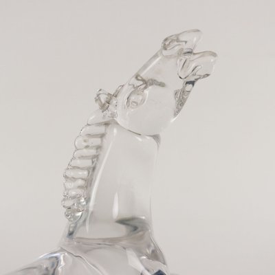 Glass Sculpture of Horse by Arnaldo Zanella-VMM-1713250