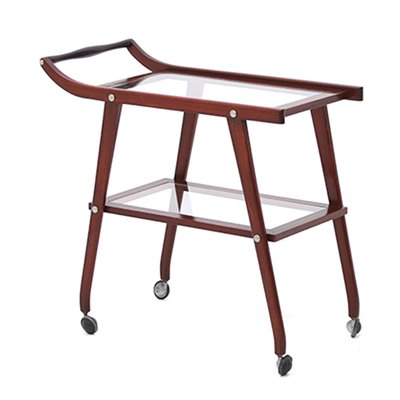 Glass Shelf Trolley, 1950s-EZ-1172147