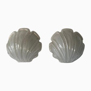 Glass Shell Shaped 3087 Sconces from Limburg, Germany, 1980s-RDS-1146574