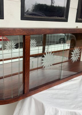 Glass Showcase with Rounded Sides for Hanging, 1970s-WQQ-2020133