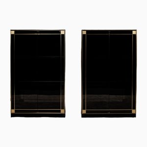 Glass Sideboards by Pierre Cardin for Bobois Roche, 1980s, Set of 2-WQA-1822267